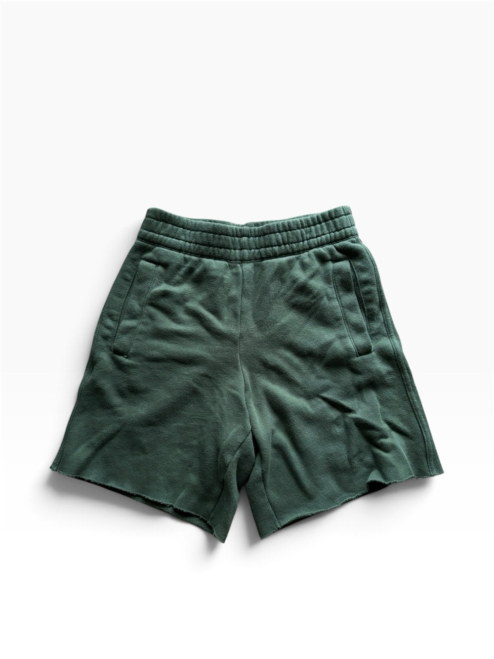 aerie Long Green Sweat Shorts Women’s XS Cozy Soft College Fall Loungewear